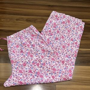XL delicates 100% cotton floral print pajama pants